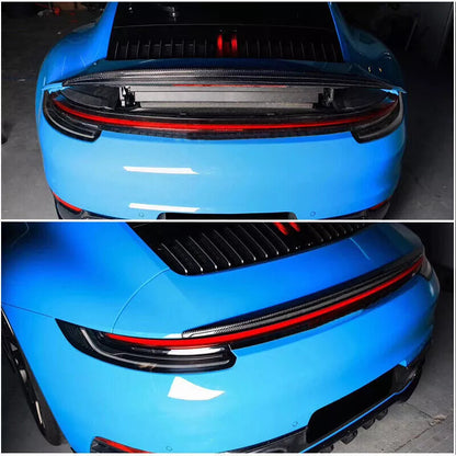 Carbon Fiber Rear Trunk Spoiler Extension - Porsche 911 992 Carrera S 4 4S 2019-2024
