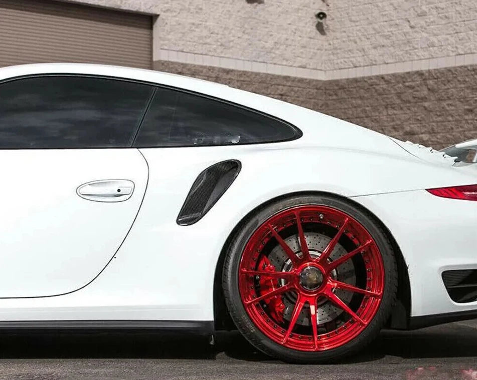 Dry Carbon Fiber Side Fender Air Vent Covers - Porsche 911 991 Turbo S 2014-2018