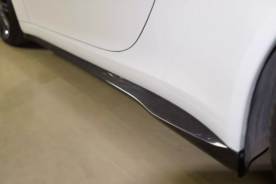 Carbon Fiber Side Skirt Extensions - Porsche 911 991 Turbo S 2014-2019