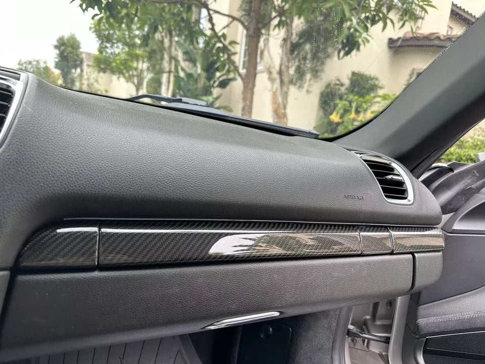 Carbon Fiber Interior Cover Trim Kit - Porsche 911 991.1 991.2 / 718 981 982 Boxster Cayman