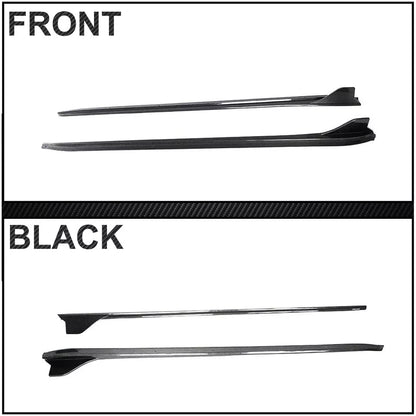 V2 Carbon Fiber Side Skirt Extension Lips - Porsche 718 Boxster Cayman 2016-2019