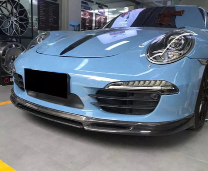 Carbon Fiber Front Bumper Lip - Porsche 911 991.1 Carrera 2012-2015