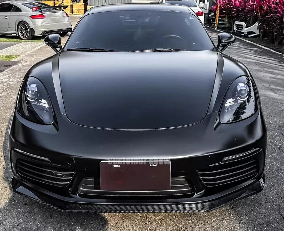 Carbon Fiber Front Splitter Lip - Porsche 718 Boxster / Cayman 2016-2018