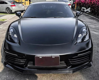 Carbon Fiber Front Splitter Lip - Porsche 718 Boxster / Cayman 2016-2018