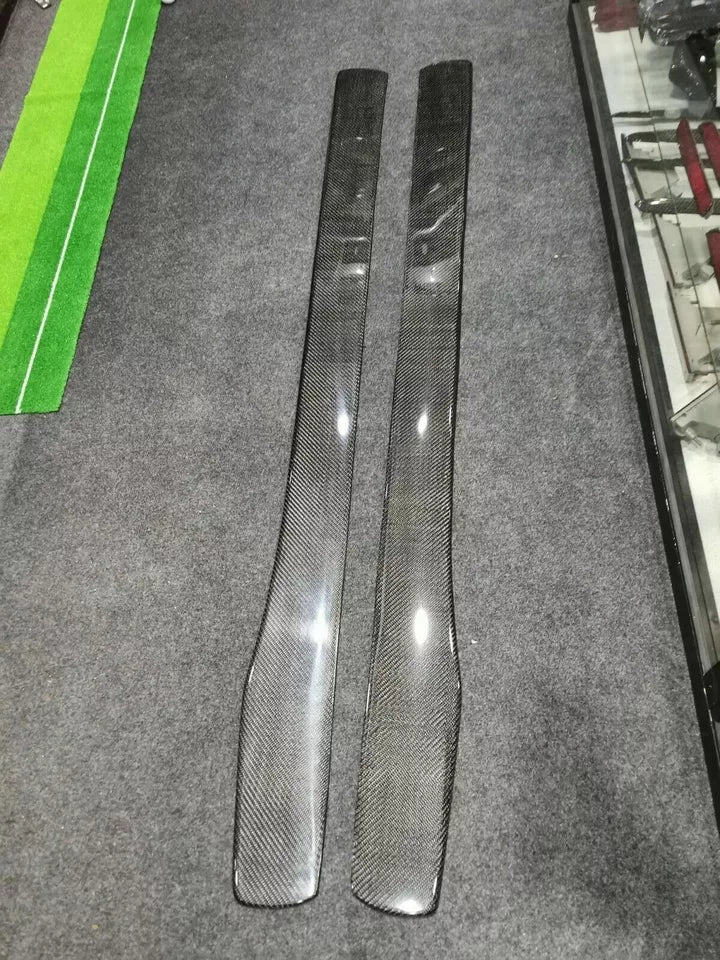 Carbon Fiber Side Skirt Extensions - Porsche 718 Boxster / Cayman