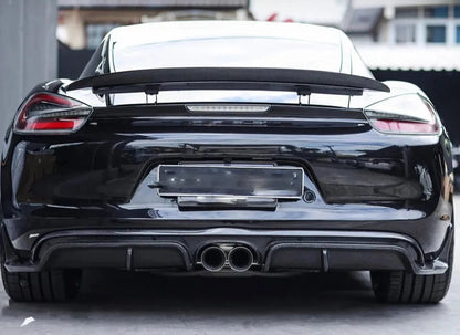 Carbon Fiber Rear Trunk Spoiler Wing - Porsche 981 Cayman / Boxster 2013-2016