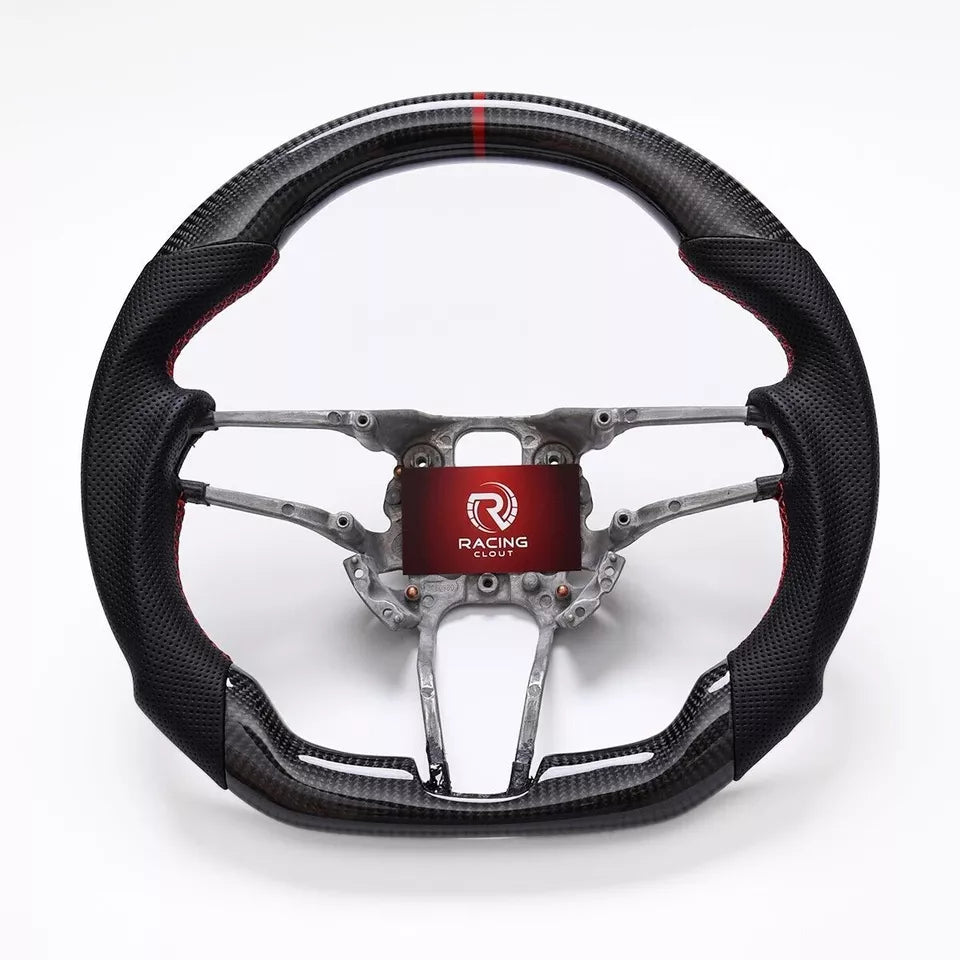 Carbon Fiber Heated Steering Wheel - Porsche 911 / 718 Boxster Cayman / Macan S 2015-2020