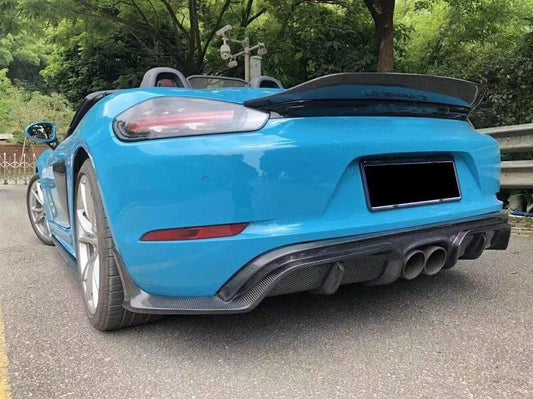 Carbon Fiber Rear Spoiler - Porsche 718 Boxster / Cayman 2016-2019