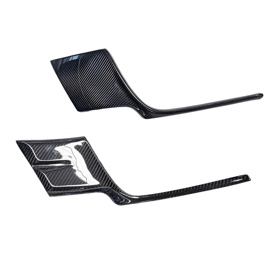 Carbon Fiber Rear Bumper Spoiler Vent Covers - Porsche 911 992 Carrera 2021-2023