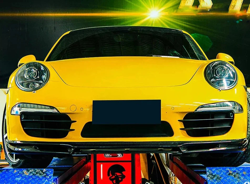Carbon Fiber Front Bumper Lip - Porsche 911 991.1 Carrera 2012-2015