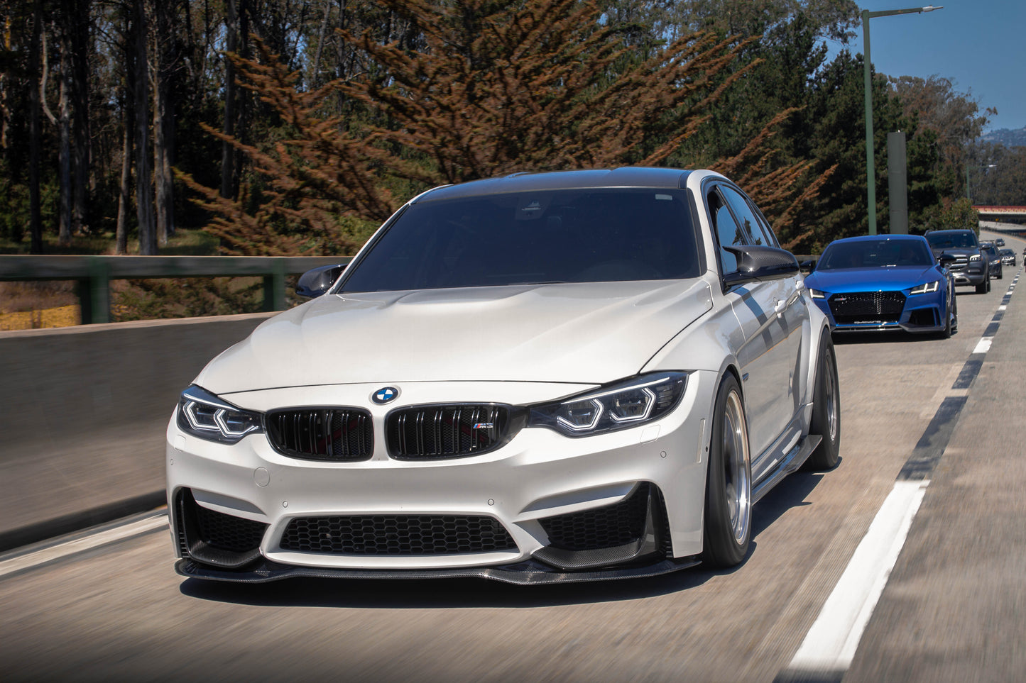 PSM Style Carbon Fiber Sideskirts for BMW M3 F80, M4 F82,F83