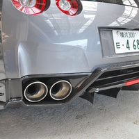 Carbon Fiber Rear Diffuser with LED Strip for GTR 09-15