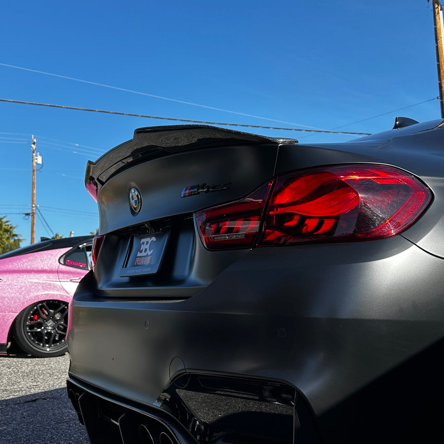 PSM Style High Kick Carbon Fiber Rear Spoiler - BMW M4 / 4 Series F32/F82/F36